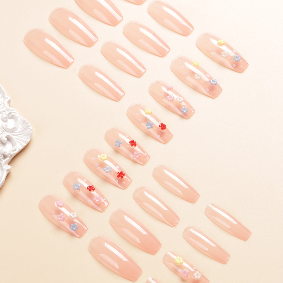 Floral Design Press-On Nagelset Karnz