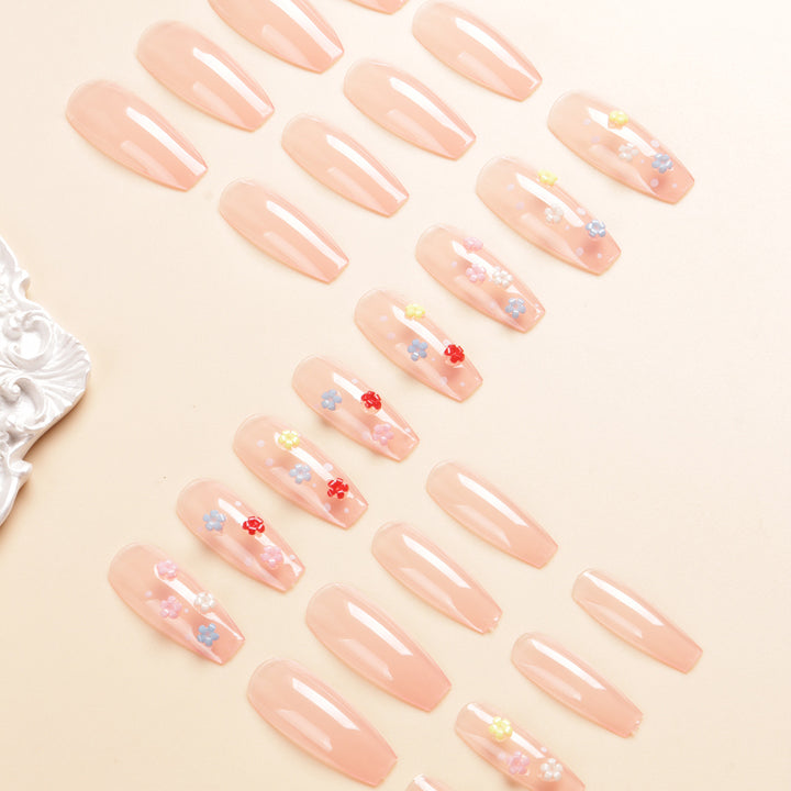 Floral Design Press-On Nagelset Karnz