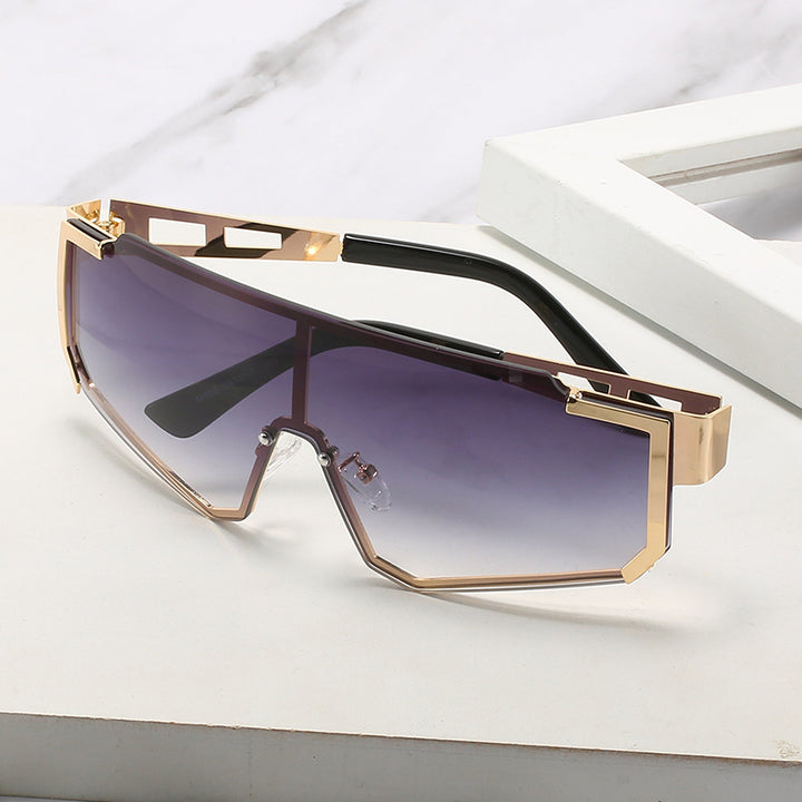 Damen futuristische Oversized Sonnenbrille Karnz