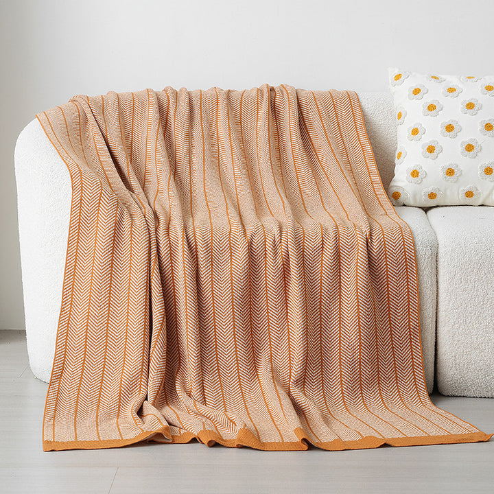 Gemütliche Strickdecke