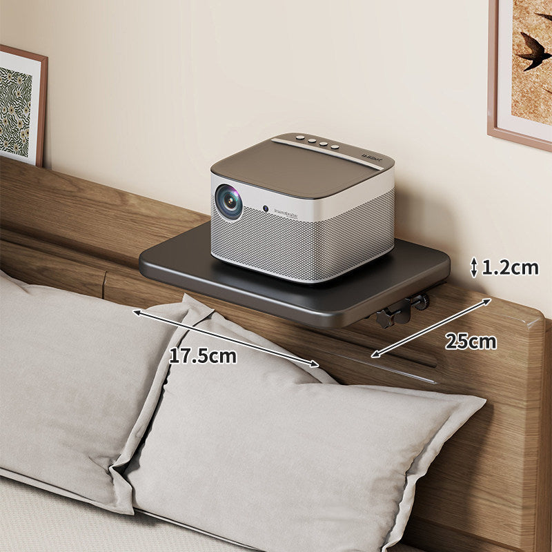 Slim Floating Kopfteil Nachttischregal mit ultra-dünnem Profil und abgerundeten Ecken