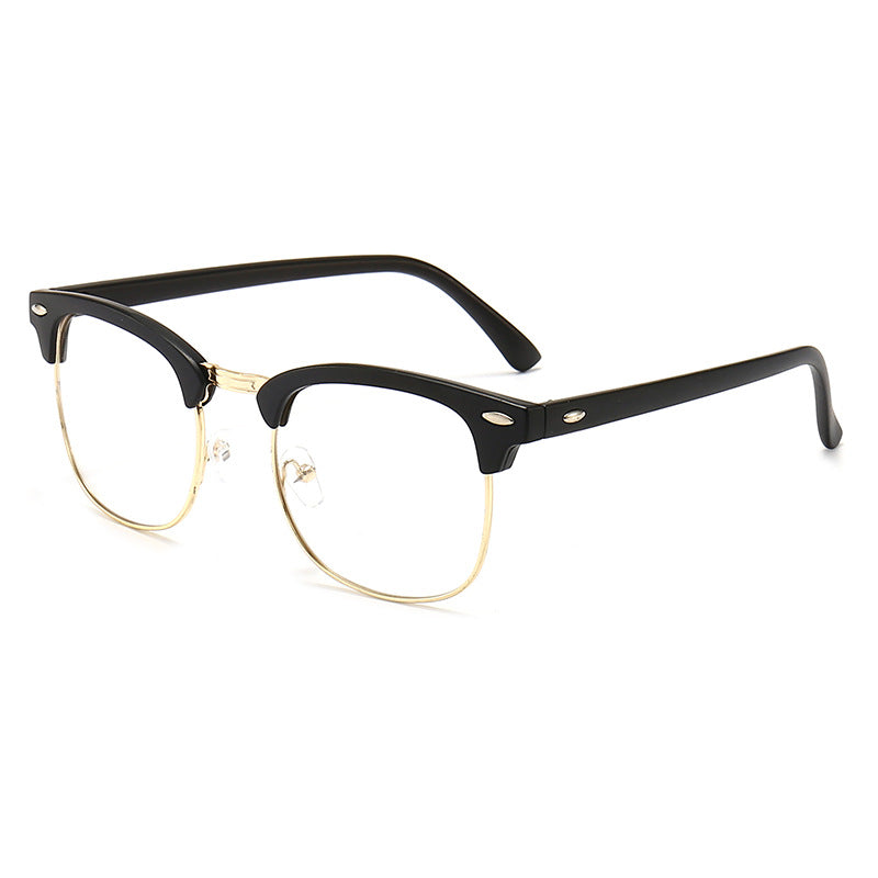 Damen modische Retro-Sonnenbrille mit metallischem Rahmen Karnz