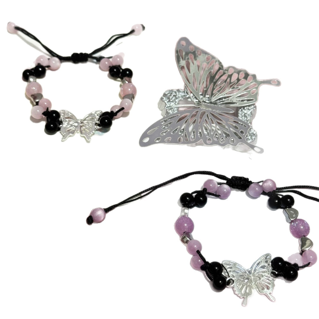Schmetterlings Charm Verstellbares Armband Karnz