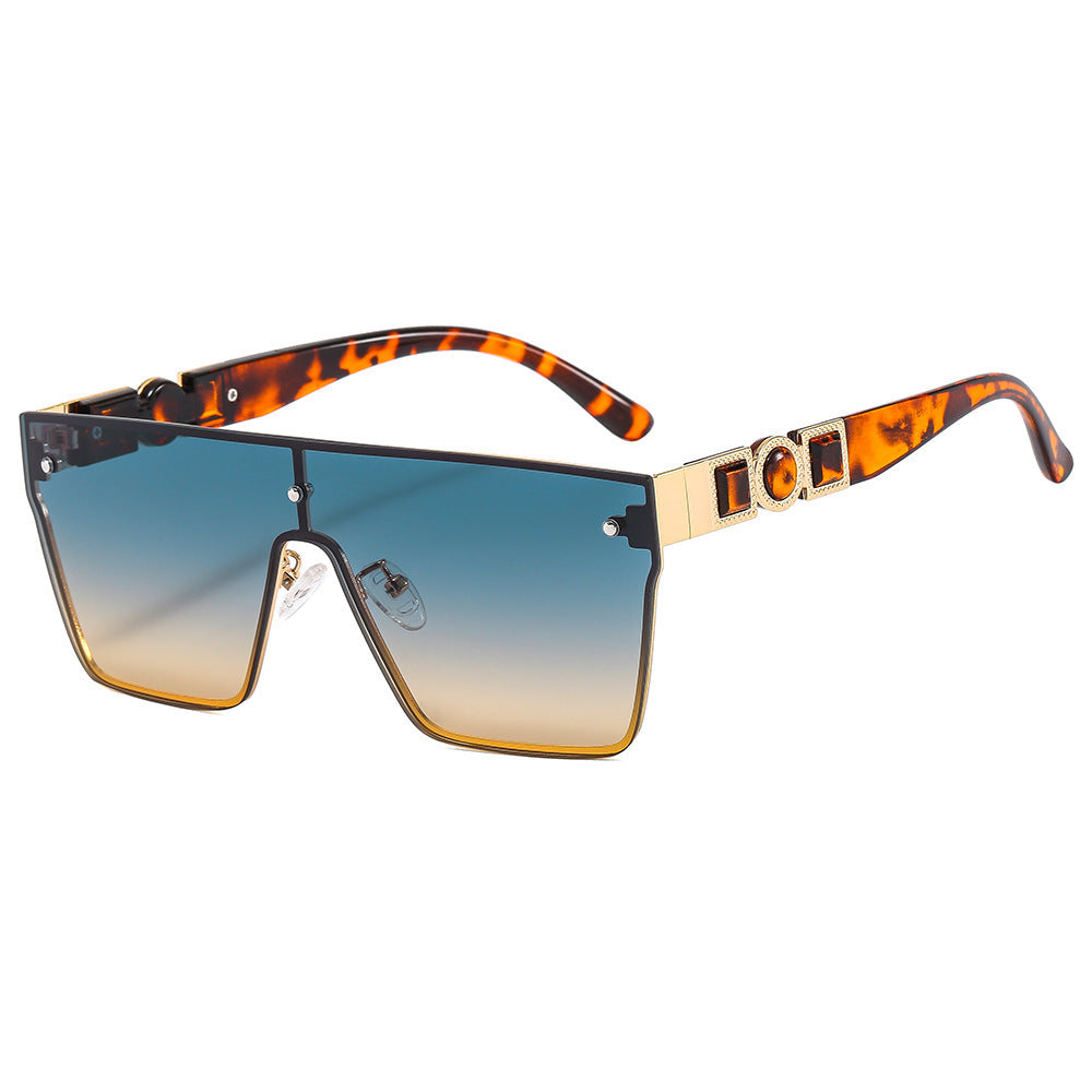 Damen oversized transparente Sonnenbrille mit modischem Rahmen Karnz