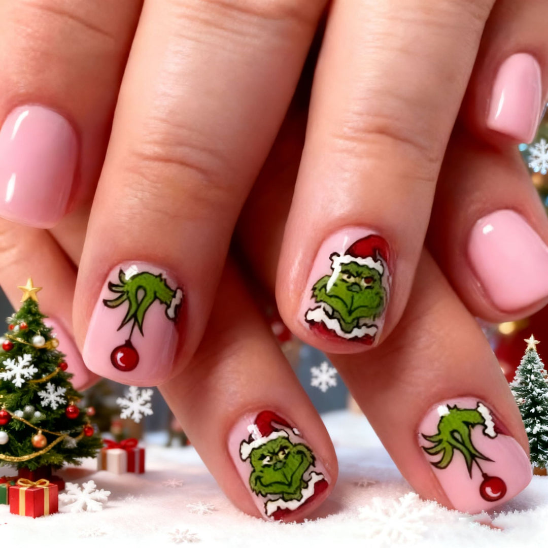 Holiday Grinch Nagelkunst Design Karnz