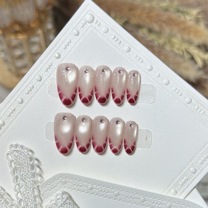 Elegante Gel Press-On Nagel Set Karnz