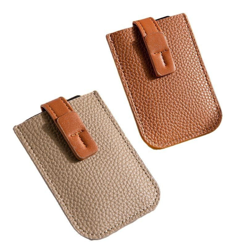 Minimalist RFID-blockierendes Lederkartenetui Karnz