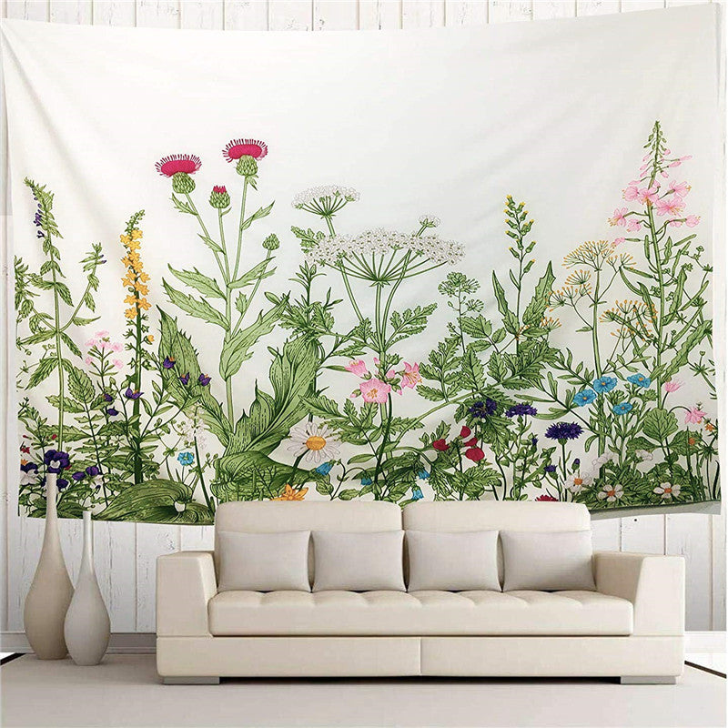 Botanische Illustration Wandteppich