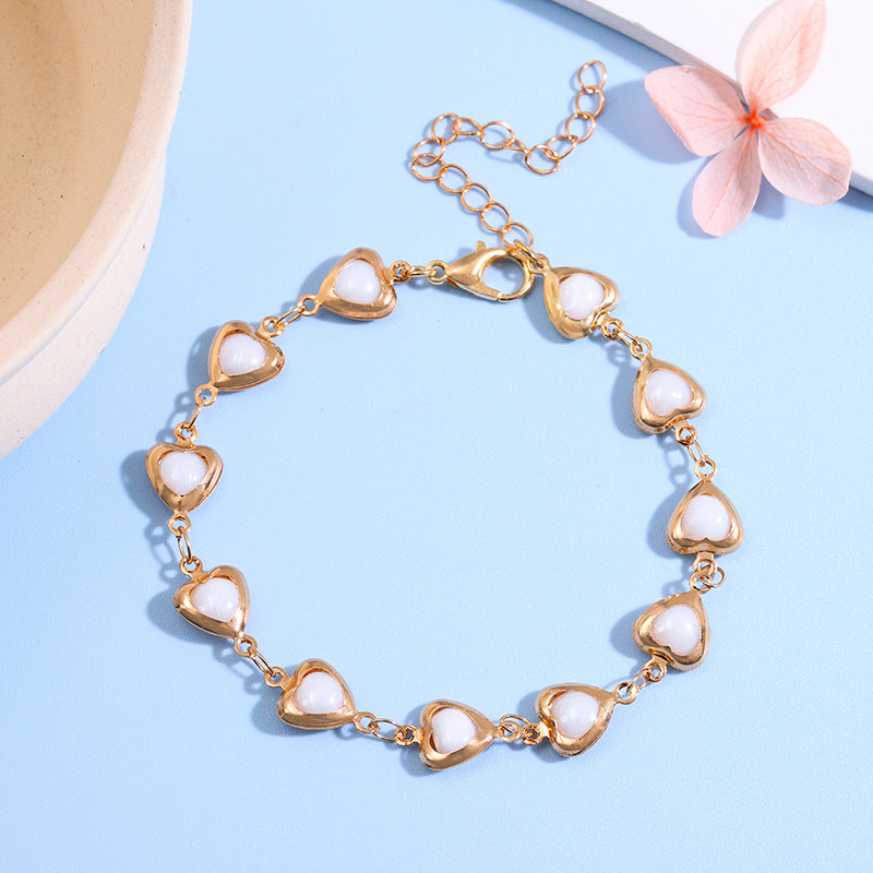 Herzförmiges Link-Armbändchen Karnz