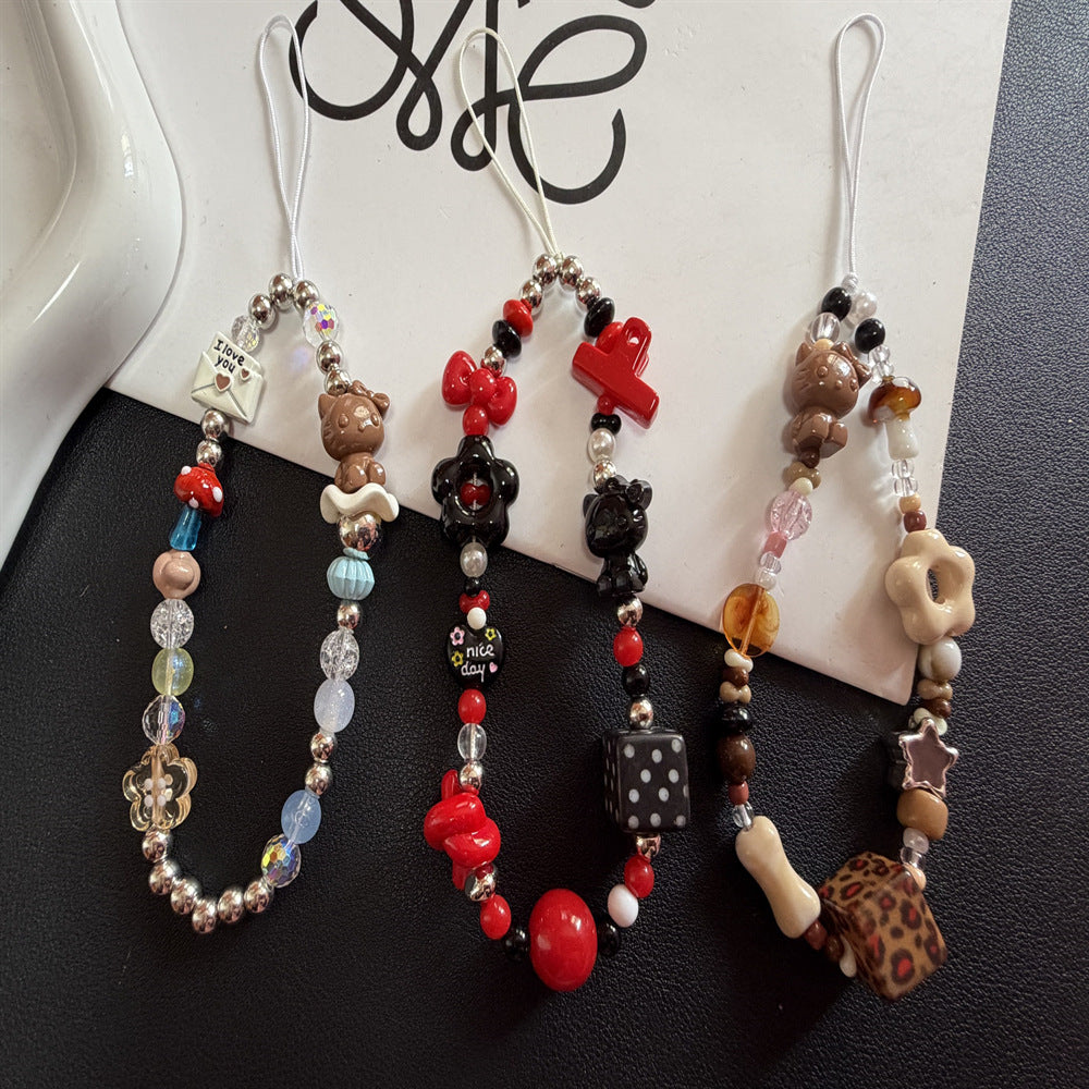 Dekorativer Charm Perlen Lanyard Karnz