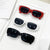 Damen Stylische Rechteck-Sonnenbrille Karnz