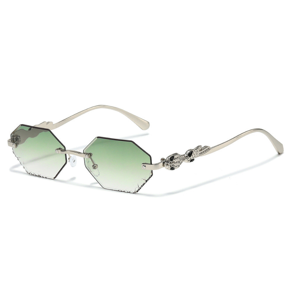 Modebewusste Statement-Hexagon-Sonnenbrille Karnz