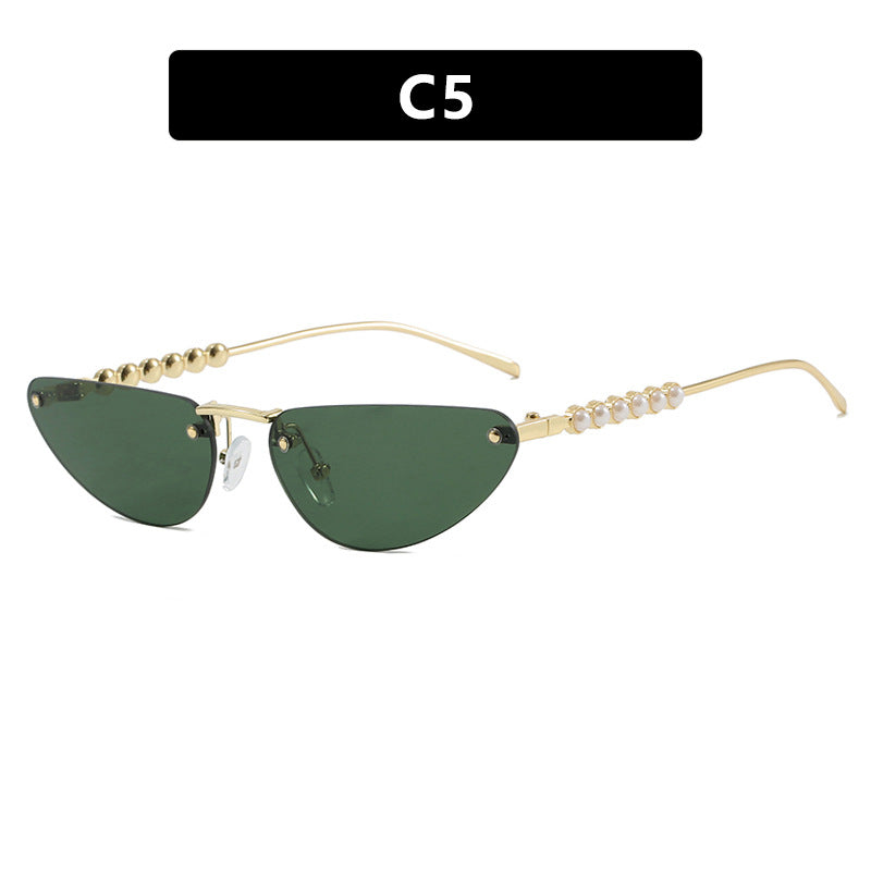 Damen Cat-Eye Sonnenbrille mit luxuriösen Details und schützendem UV-Filter Karnz