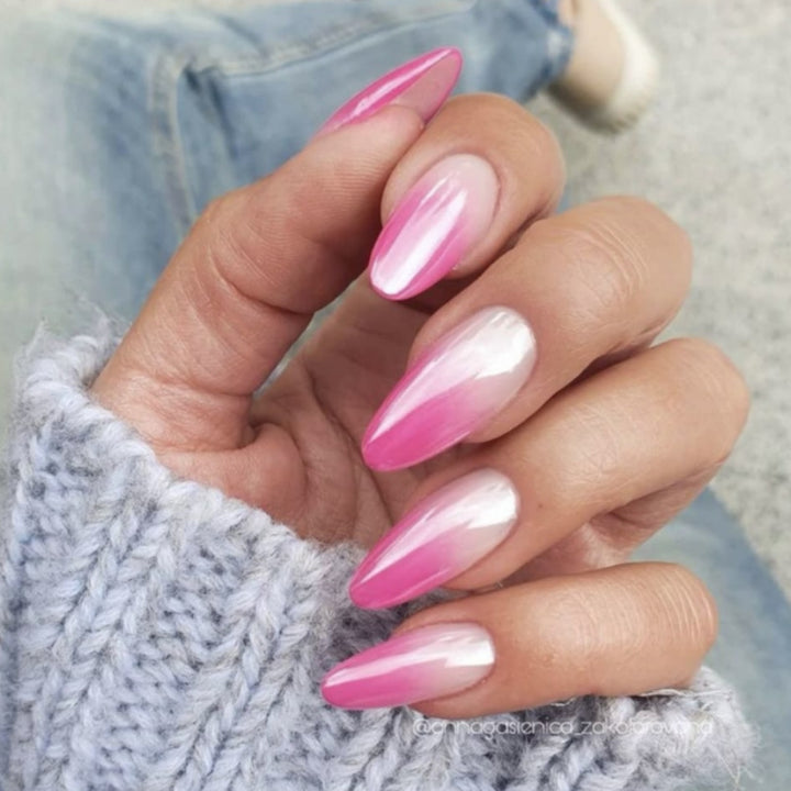 Elegante Ombre Stiletto Press-On Nägel Karnz