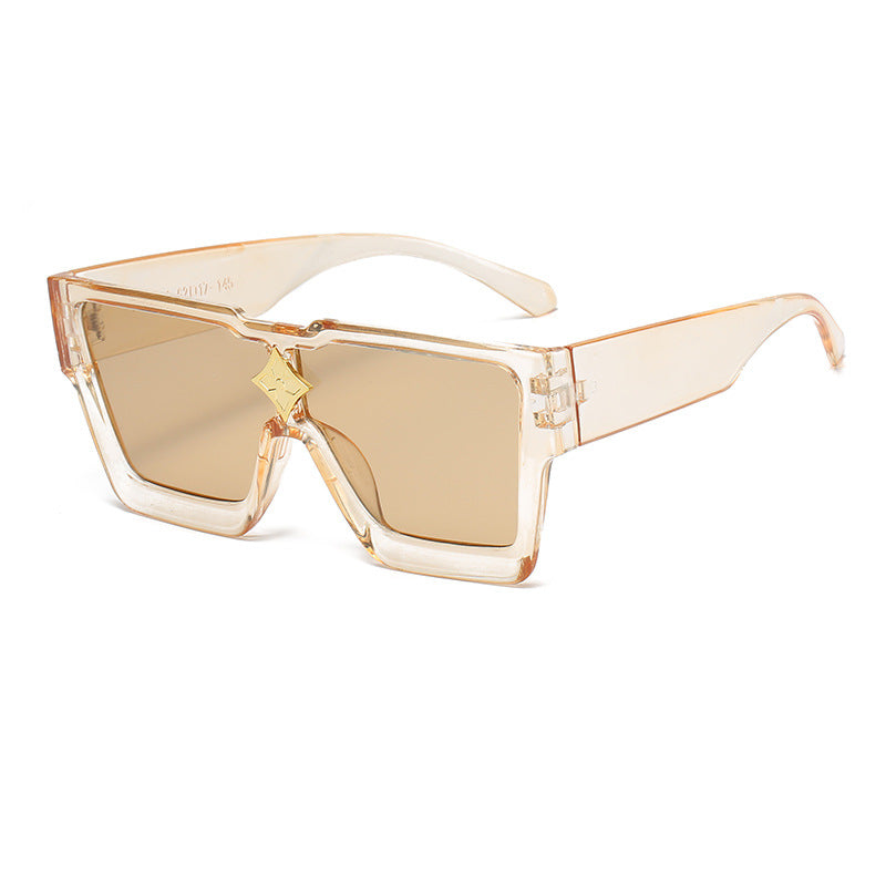 Futuristische geometrische Schild-Sonnenbrille