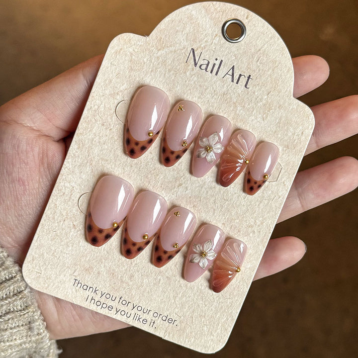 Dekoratives Florales P Press-On Nagelset Karnz 1787294358