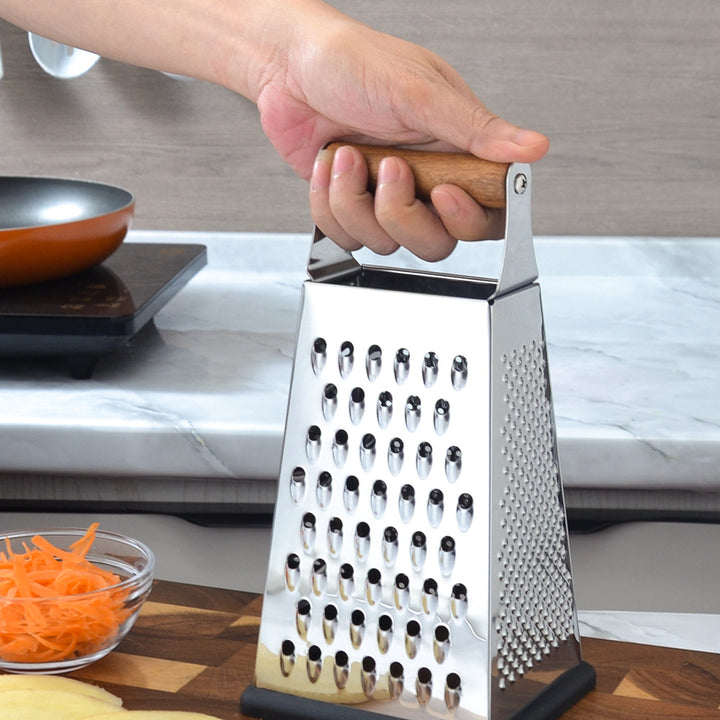 Ergonomische Edelstahl-Käse- und Gemüsereibe Karnz