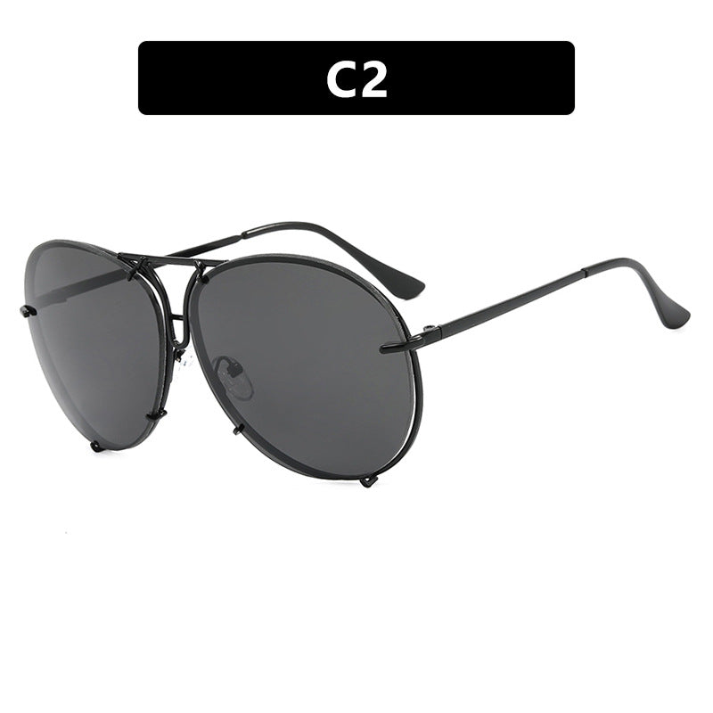 Damen Flug-Sonnenbrille mit stylischem Metallrahmen und UV-Schutz Karnz