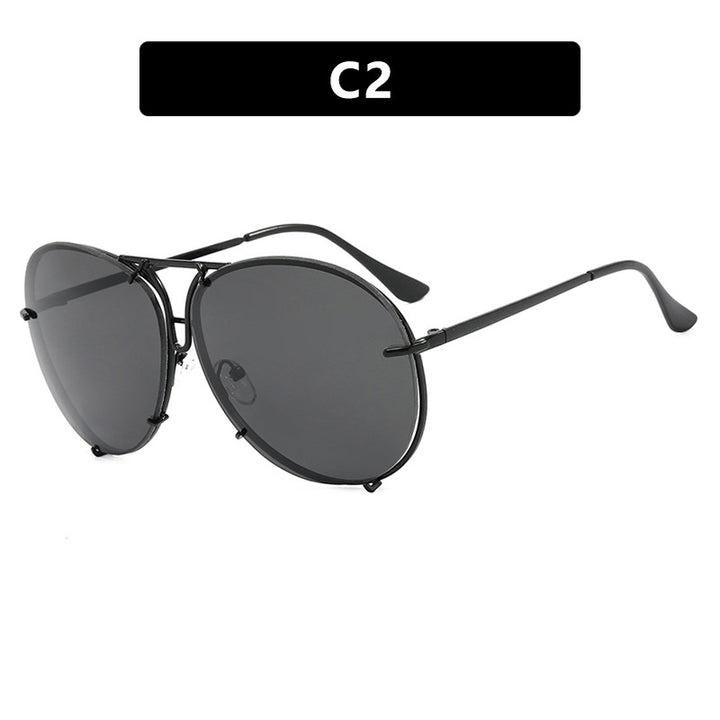 Damen Flug-Sonnenbrille mit stylischem Metallrahmen und UV-Schutz Karnz