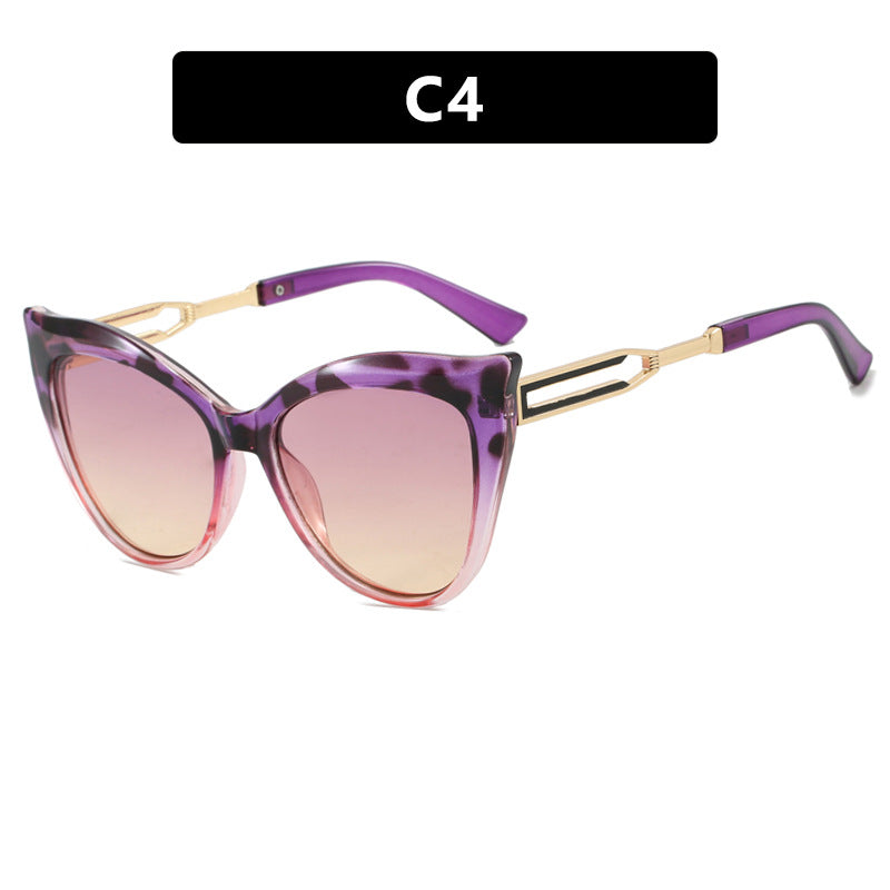 Damen cat-eye Brille mit elegantem Metallrahmen Karnz