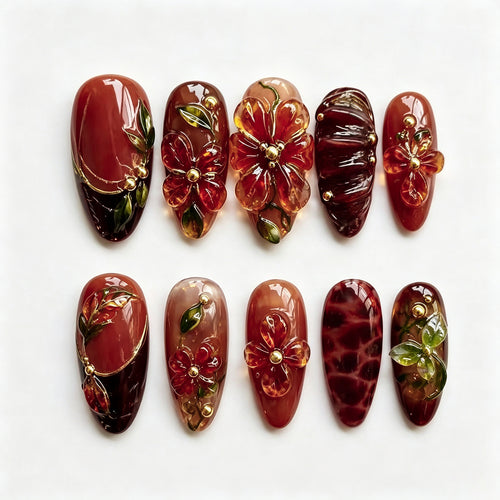 Floral Gel-Nagelkunst-Set Karnz