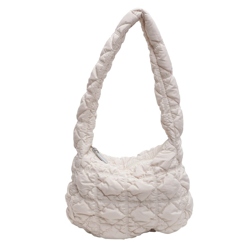 Gepolsterte Schlappen-Handtasche