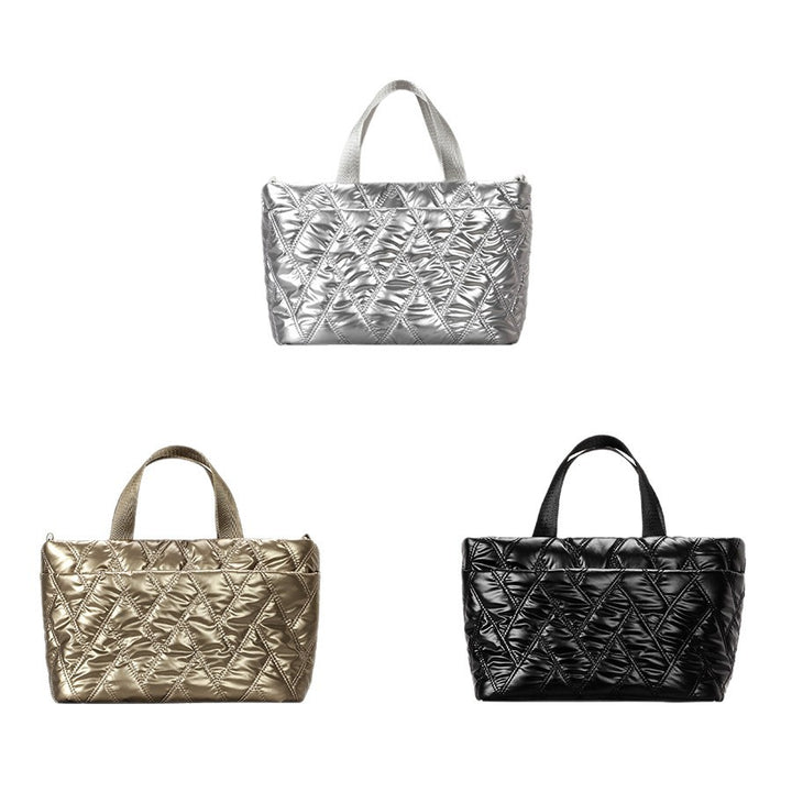 Gepolsterte metallische Tragetasche