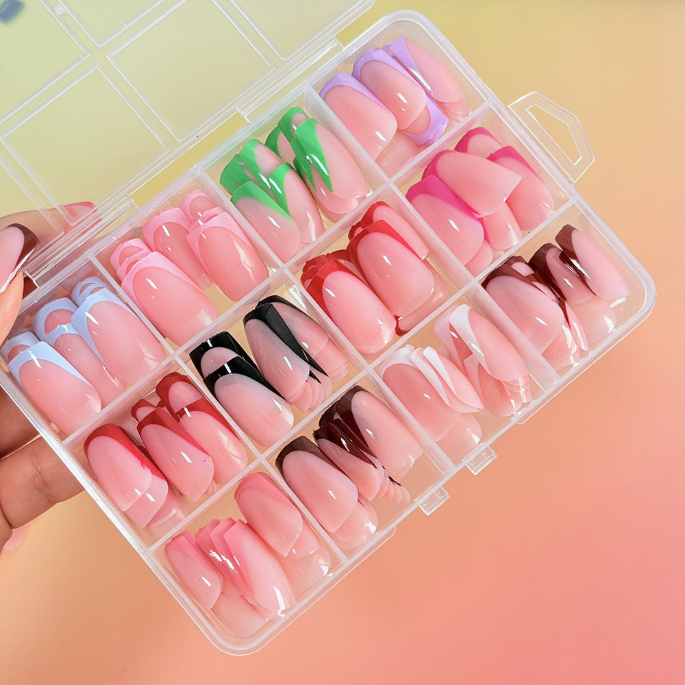 Vielseitiges Press-On Nagelset Karnz