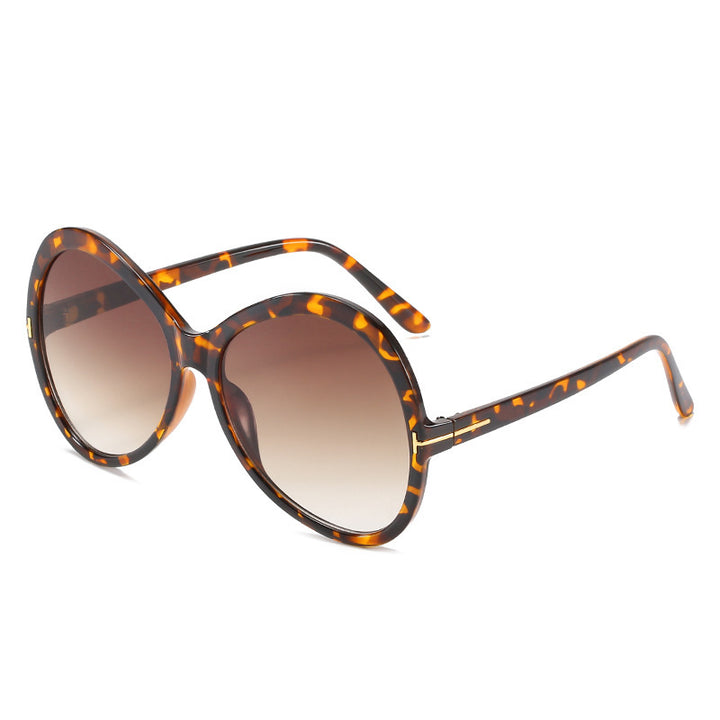 Modebewusste Übergroße Schmetterlingssonnenbrille Karnz