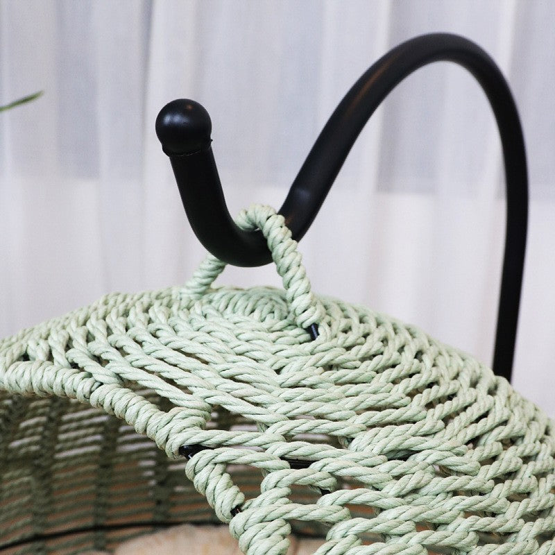 Hängesessel Aus Rattan mit Gemütlichem Polster Karnz