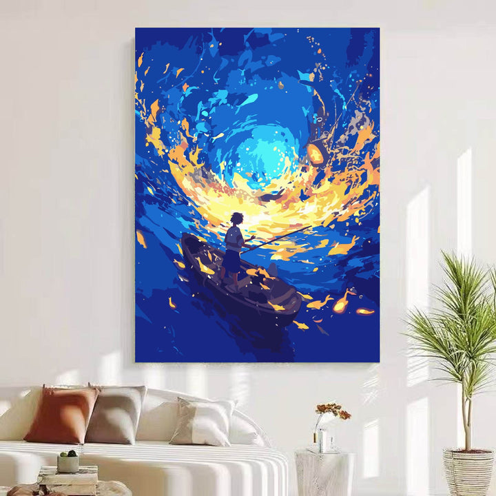 Traumhafte kosmische Landschaft Wandkunst Karnz
