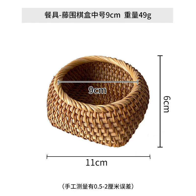 Damen Korb aus geflochtenem Rattan Karnz
