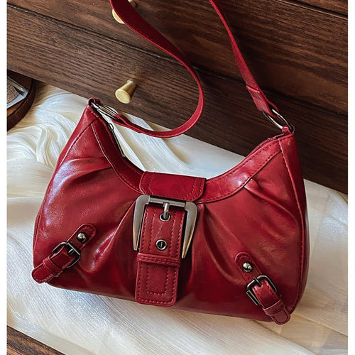 Schultertasche mit Trendigem Design und Dekorativem Schnallenverschluss Karnz