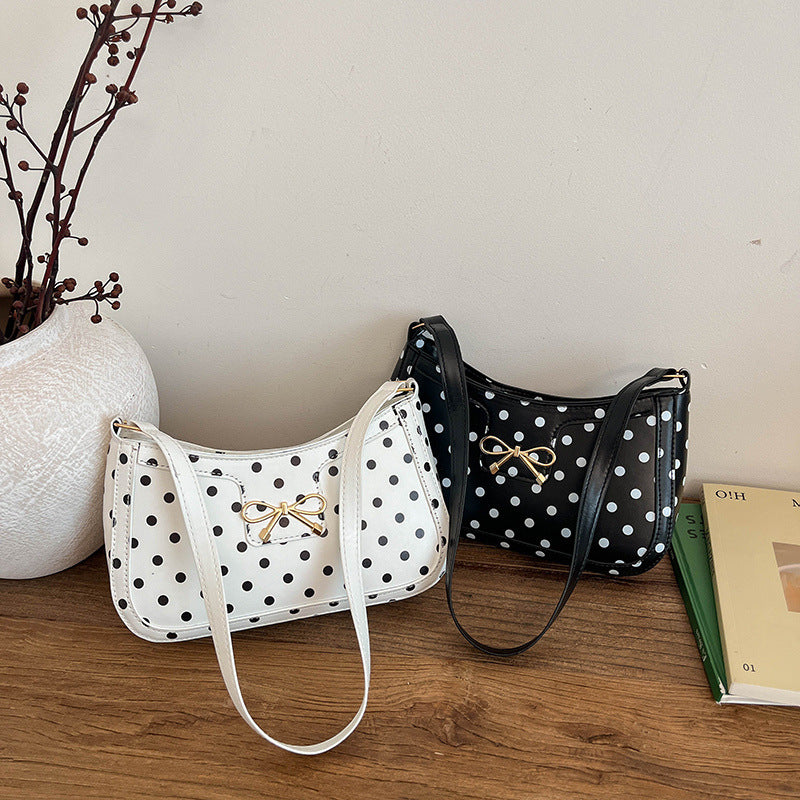 WoPolka Dot Muster Hobo Handtasche Karnz