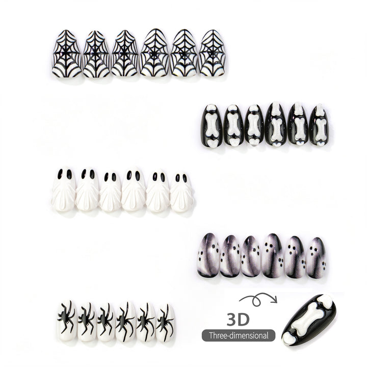 Halloween-Themen Press-On Nagelkunst Set 1790738549