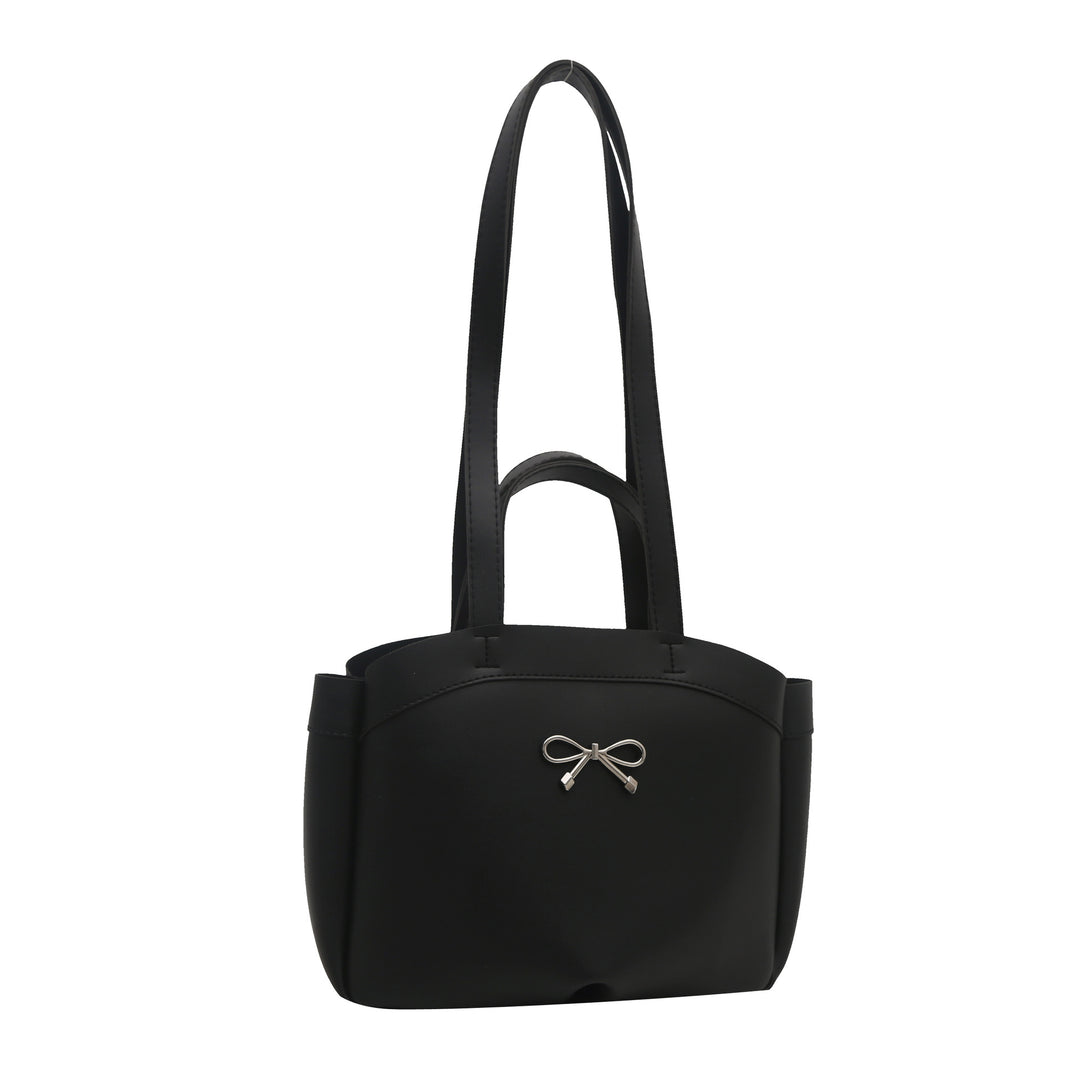 Elegante Bogen-Akzent Handheld Tote Bag Karnz