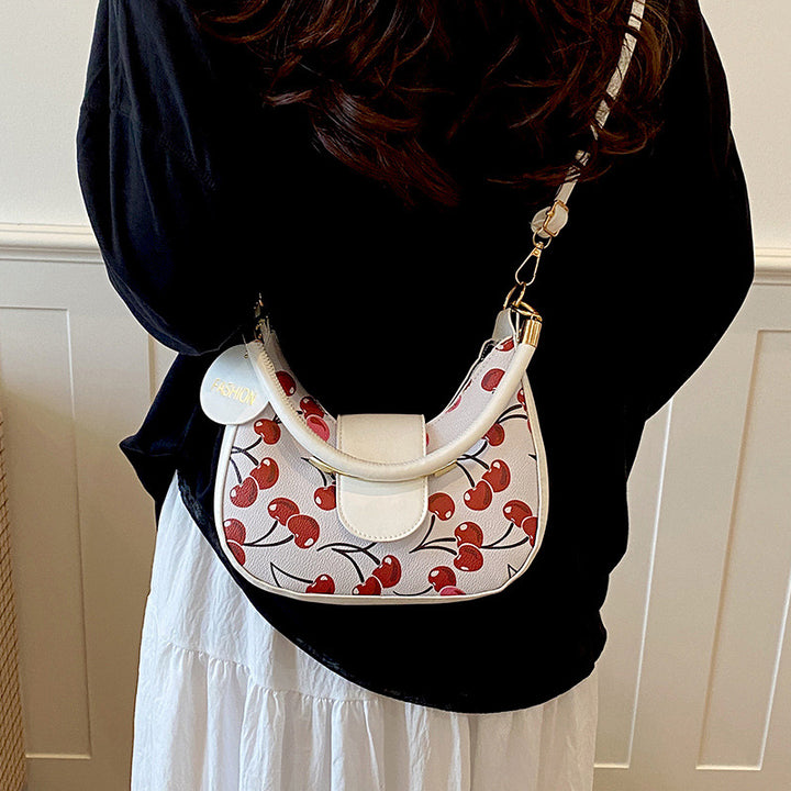 Schicke Kirschen Druck Handtasche