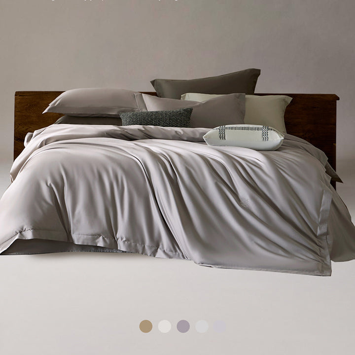 Premium Seidiger Satin Bettbezug Set
