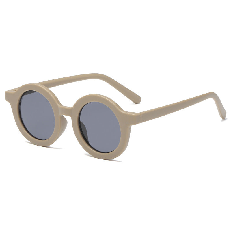 Damen runde Sonnenbrille mit robustem Design und UV-Schutz Karnz