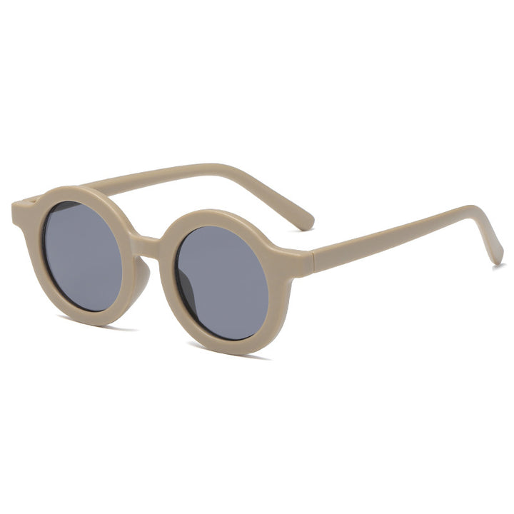 Damen trendige runde Sonnenbrille mit komfortablem Rahmen und UV-Schutz Karnz