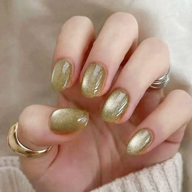 Schimmerndes Glitzer Press-On Nagelset