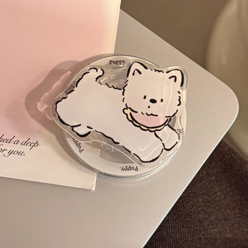 Verspielter Smartphone Fingerhalter im Hundedesign Karnz