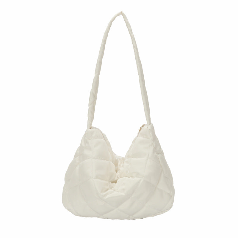 Gepolsterte Hobo-Handtasche