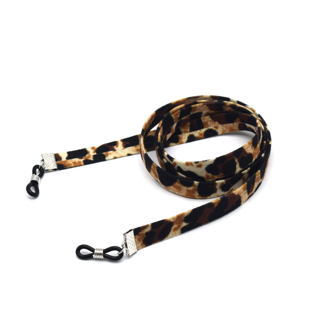 Stylische Samt Brillen Kette Karnz