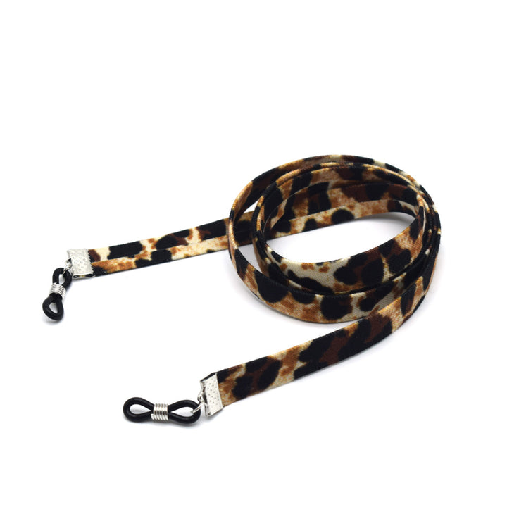 Stylische Samt Brillen Kette Karnz