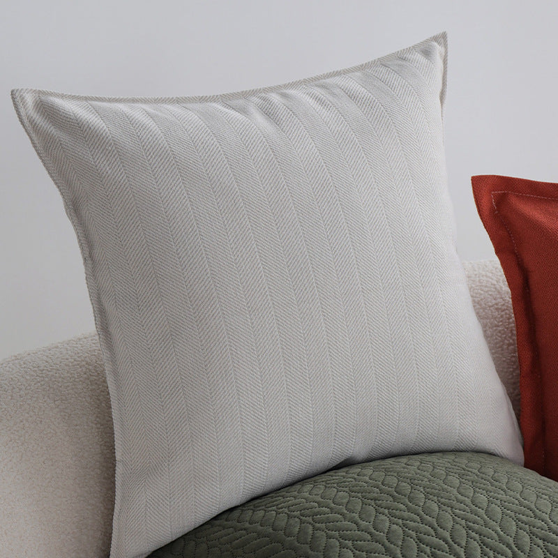 Quadratischer gequilteter Zierkissenbezug mit Kabel‑Tufting und softem Mikrofaser‑Finish Karnz