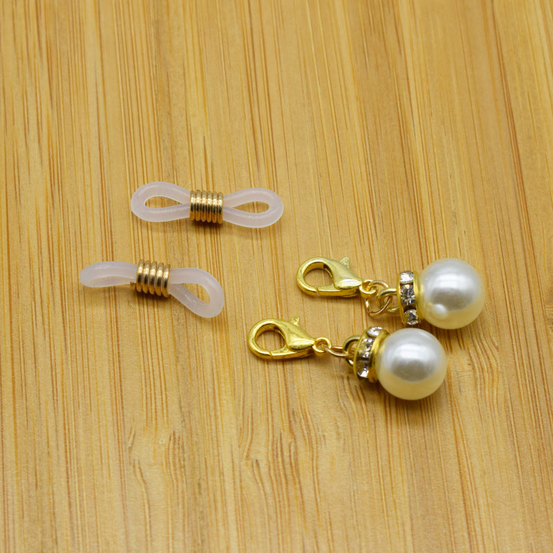 Eleganter Perlen- und Kristall-Brillenhalter Karnz