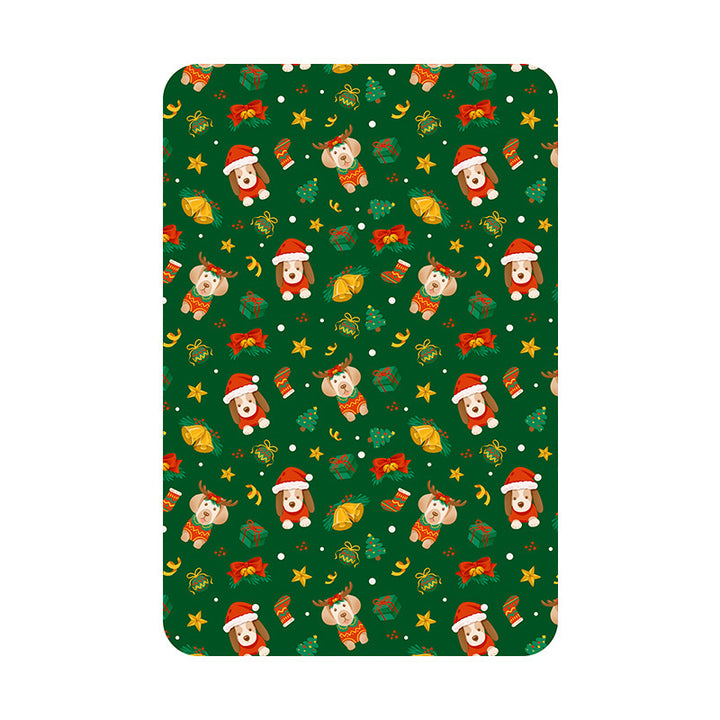 Festliche Weihnachts-Themen Fleece-Wurfdecke