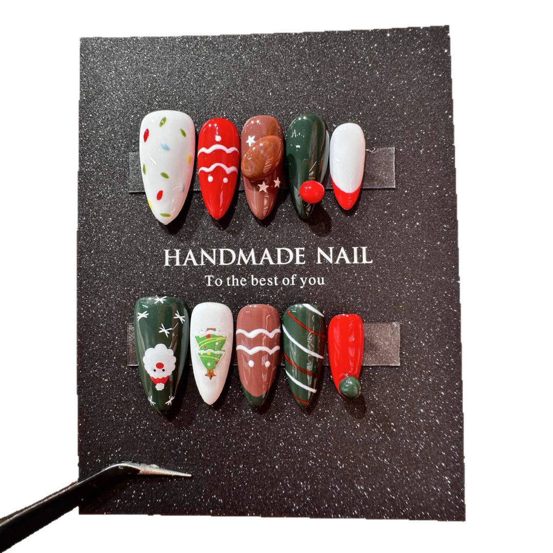 Künstlerisches Urlaubsthema Press-On Nagelkunst Set
