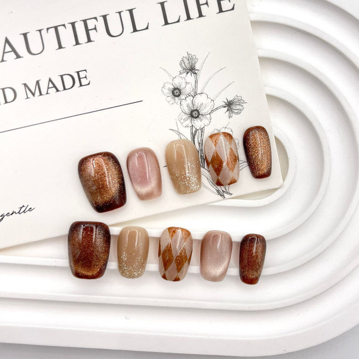 Elegantes Press-On Nagelkunst Set  1791773490
